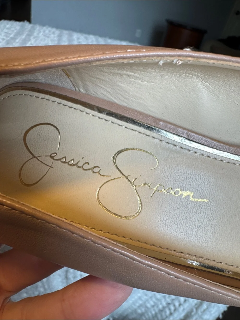Jessica Simpson Nude Blush Pointed-Toe Stiletto Pumps